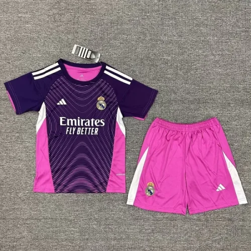 25/26 Real Madrid goalkeeper kids kit Purple