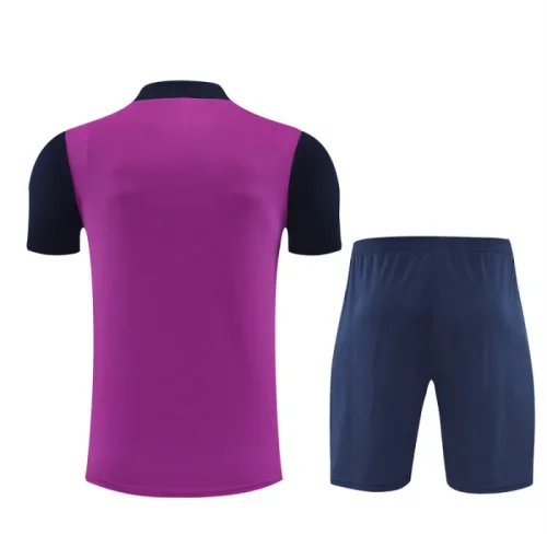 25/26 Barcelona kids Short sleeve training suit purple