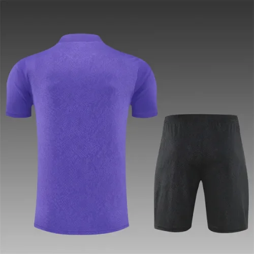 25/26 Barcelona Short sleeve Adult training suit Purple