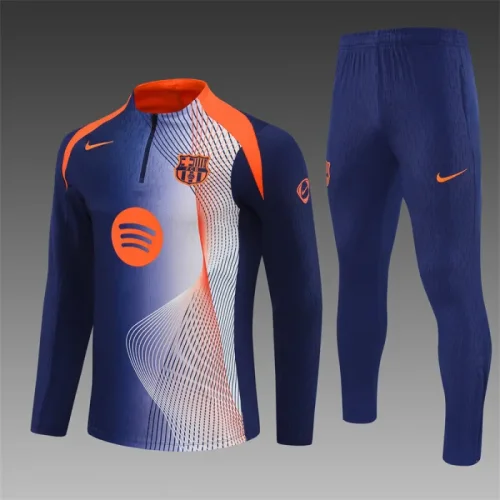 25/26 Barcelona kids training suit Royal Blue