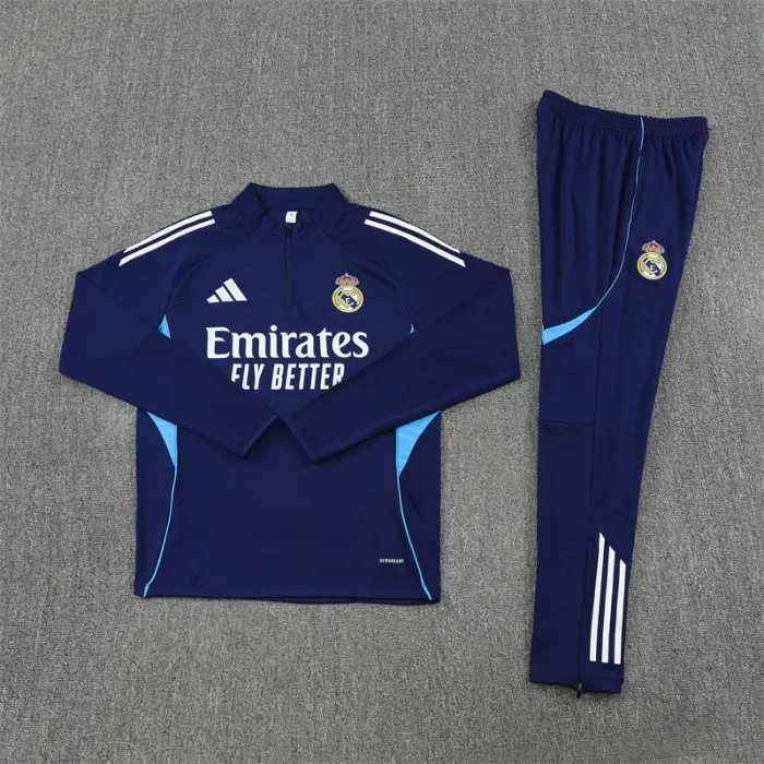 25/26 Real Madrid Adult training suit Royal Blue