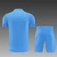 25/26 Real Madrid Short sleeve Adult training suit blue