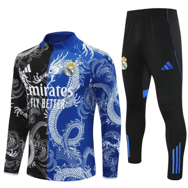 25/26 Real Madrid Kids training suit Blue black