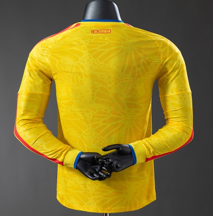 2026 Colombia home Long-Sleeve Player Version Jersey