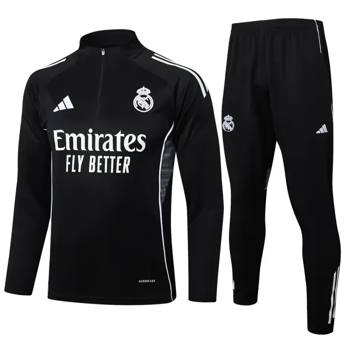 25/26 Real Madrid Adult training suit black