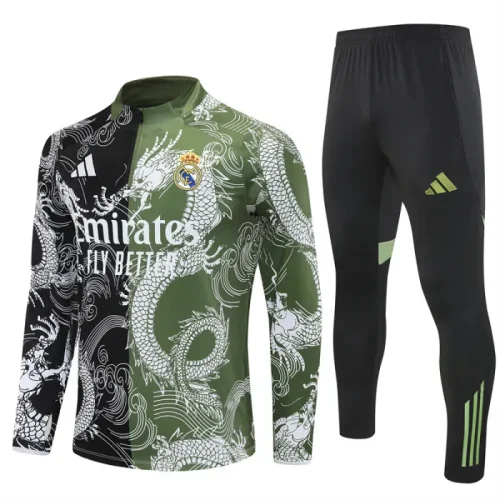 25/26 Real Madrid Adult training suit Green Black