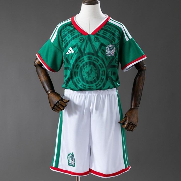 2026 Mexico Home Kids Kit football Jersey