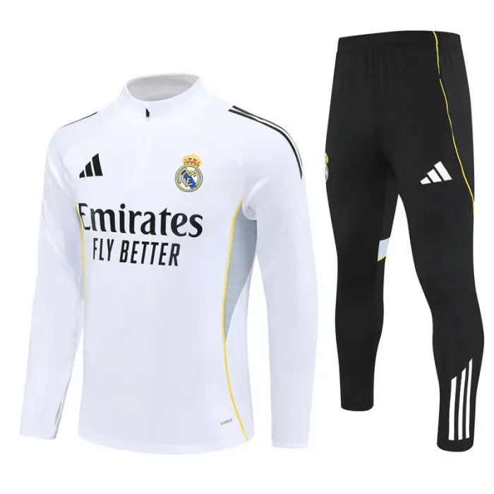 25/26 Real Madrid Adult training suit white