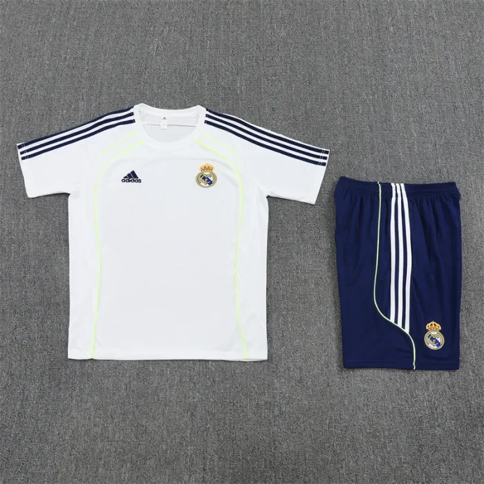 25/26 Real Madrid Short sleeve Adult training suit white