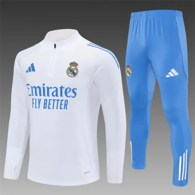 25/26 Real Madrid Kids training suit white