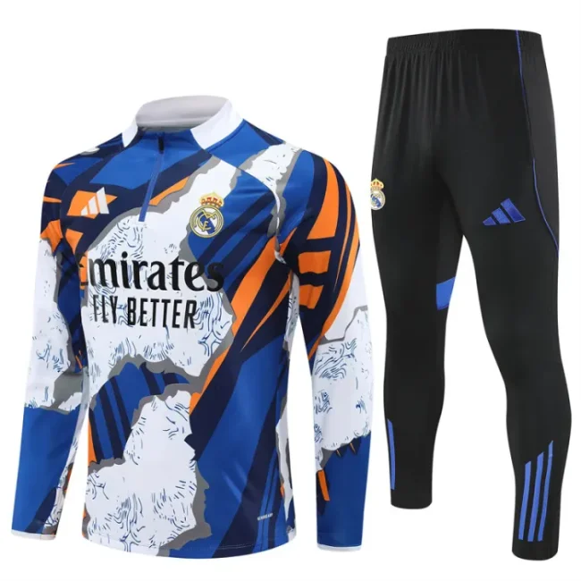 25/26 Real Madrid Adult training suit blue white