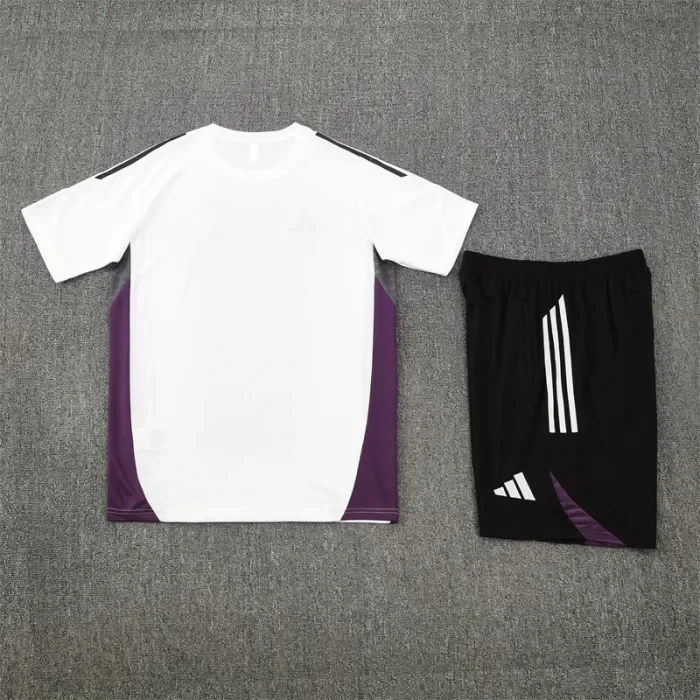 25/26 Manchester United Short sleeve Adult training suit white