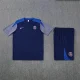 25/26 PSG kids short sleeved training suit royal blue