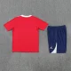 25/26 PSG kids short sleeved training suit red