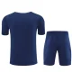 25/26 PSG Jordan kids short sleeved training suit royal blue