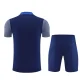 25/26 PSG kids short sleeved training suit royal blue
