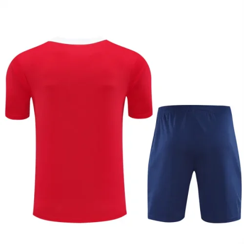 25/26 PSG kids short sleeved training suit red