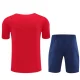 25/26 PSG kids short sleeved training suit red