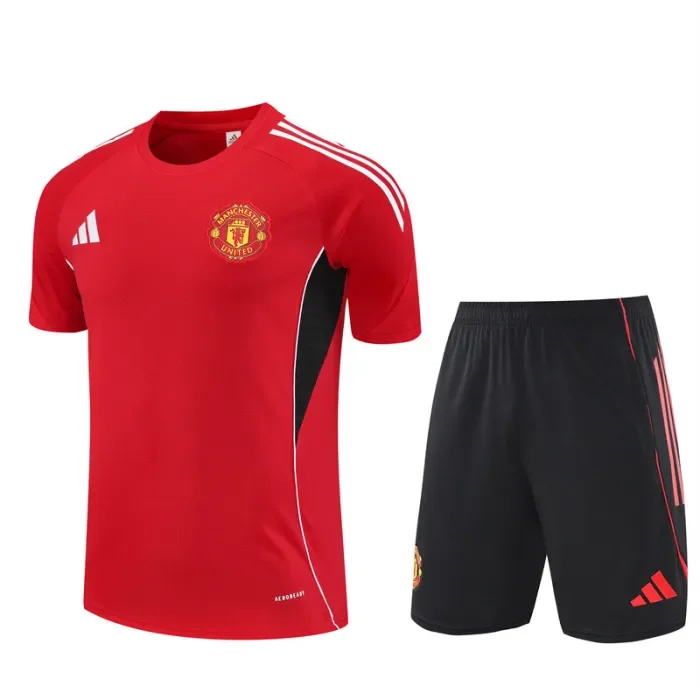 25/26 Manchester United kids Short training suit red