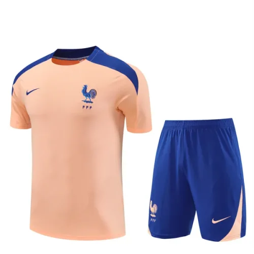 25/26 France kids short sleeved training suit pink