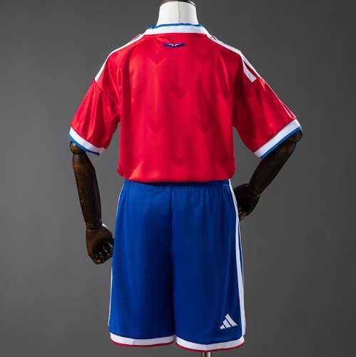 2026 Chile Home kids kit football Jersey