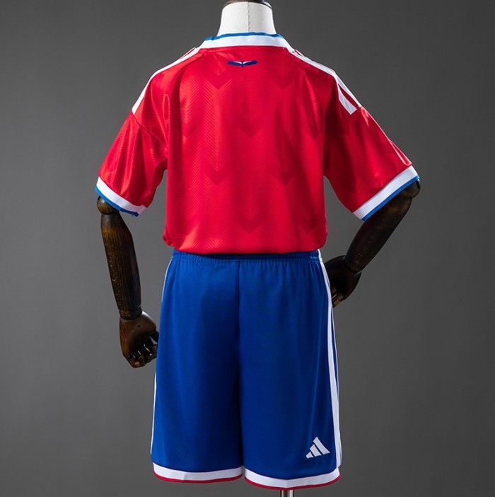 2026 Chile Home kids kit football Jersey