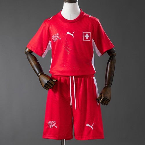 2026 Switzerland home Kids Kit  football Jersey