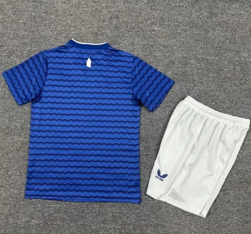 25/26 Everton home kids kit