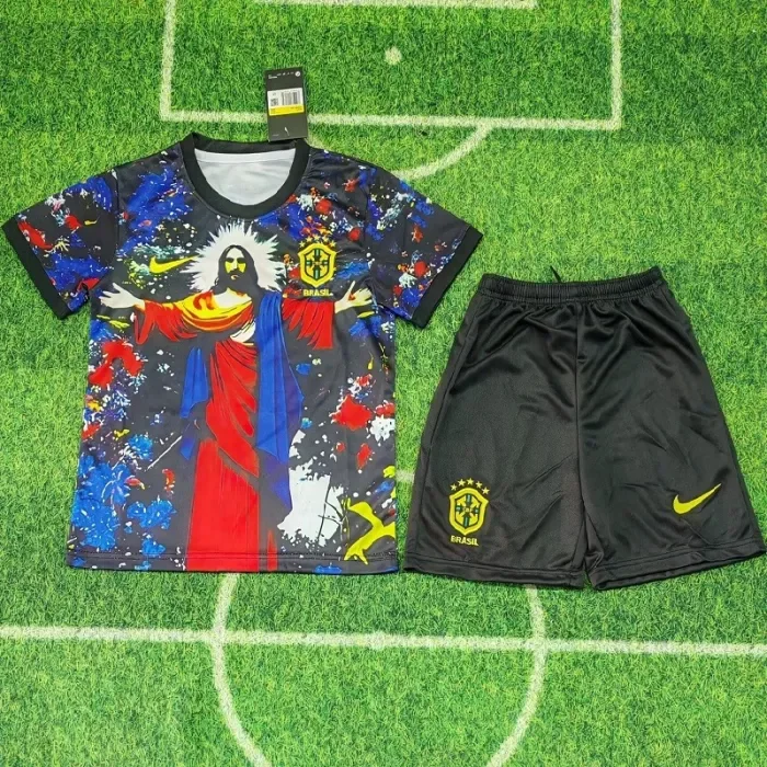 25/26 Brazil Jesus starlit sky kids kit