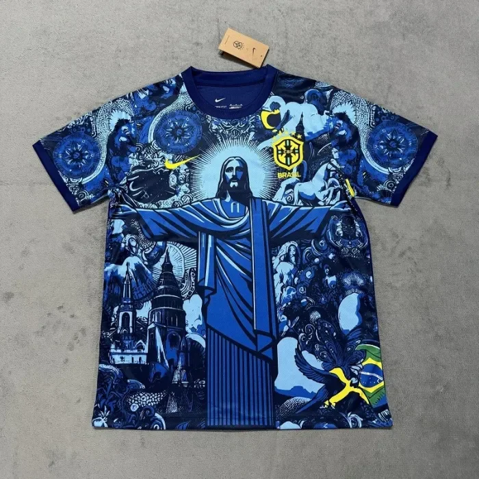 25/26 Brazil Jesus blue football jersey