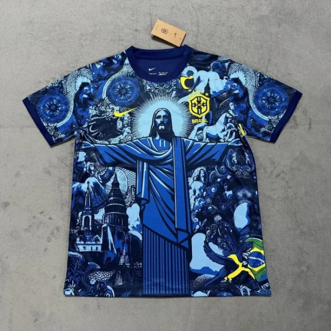 25/26 Brazil Jesus blue football jersey