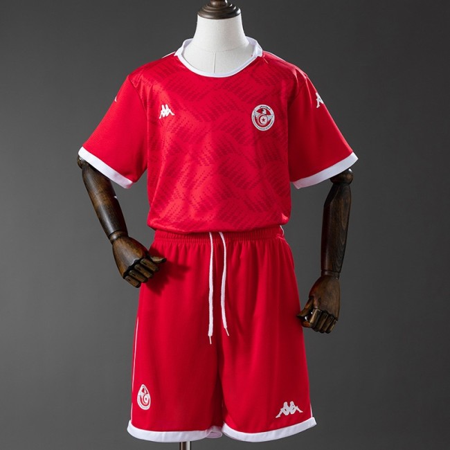 2026 Tunisia Home Kids kit football Jersey