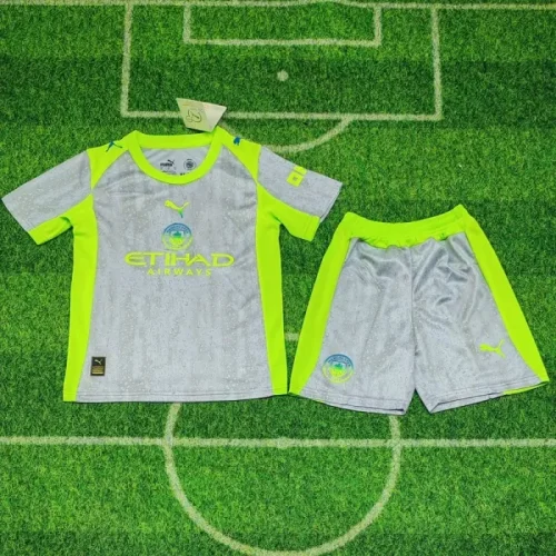 25/26 Manchester City third kids kit