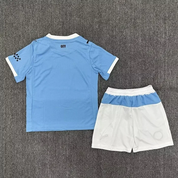 25/26 Manchester City home kids kit
