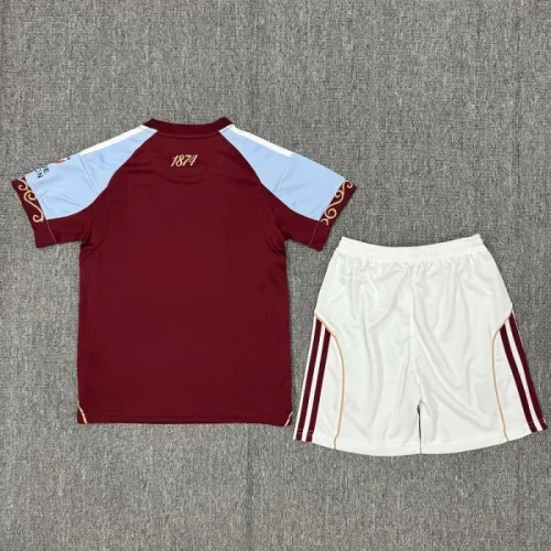 25/26 Aston Villa home kids kit
