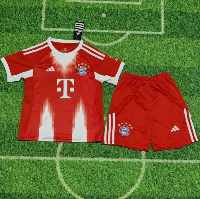25/26 bayern munich home kids kit