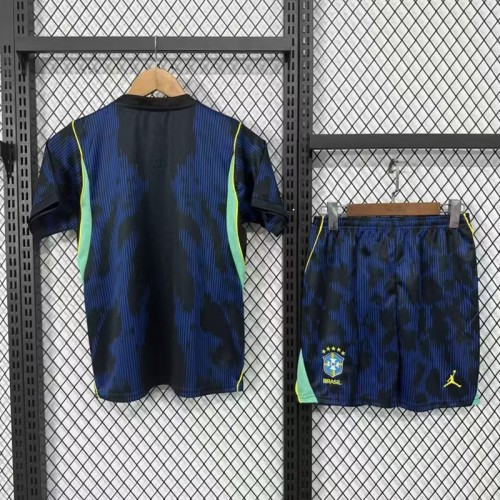 26/27 Brazil away kids kit football Jersey