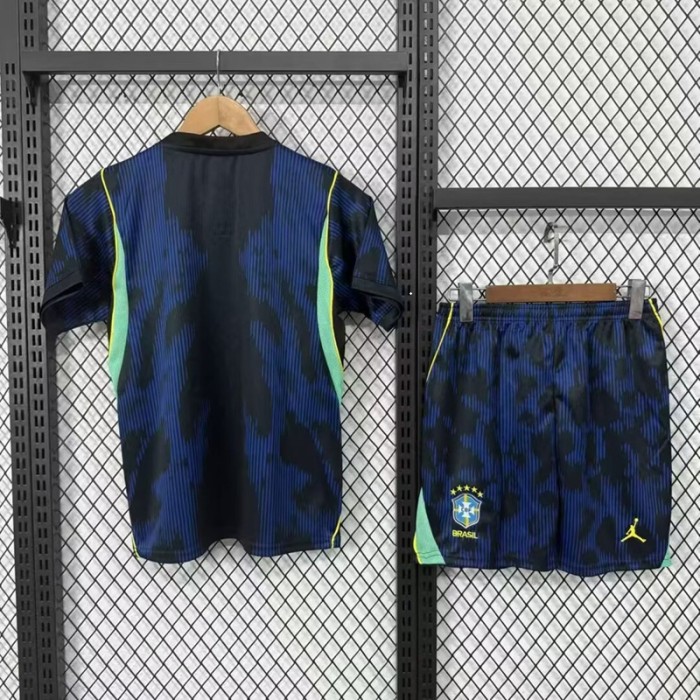 26/27 Brazil away kids kit football Jersey