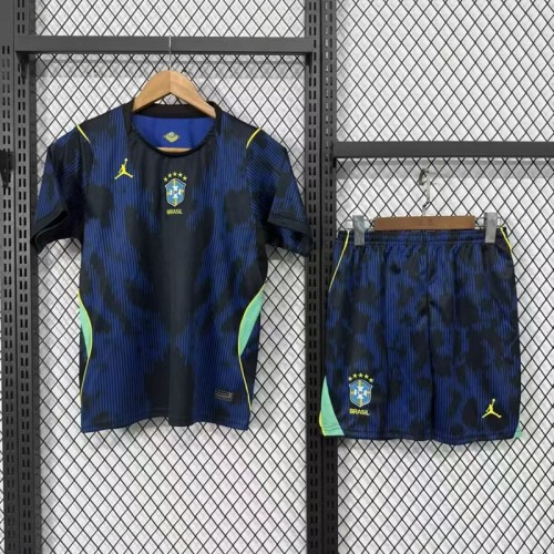 26/27 Brazil away kids kit football Jersey