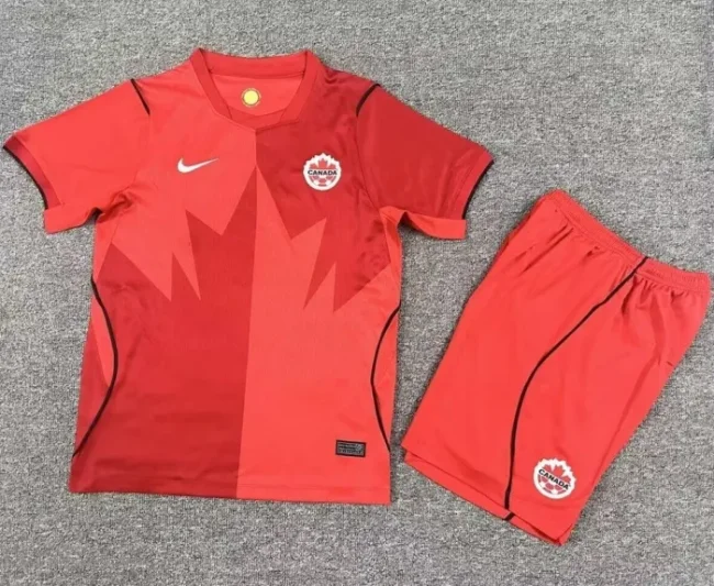26/27 Canada home kids kit football Jersey