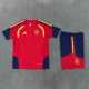 26/27 Spain short -sleeved training suit red