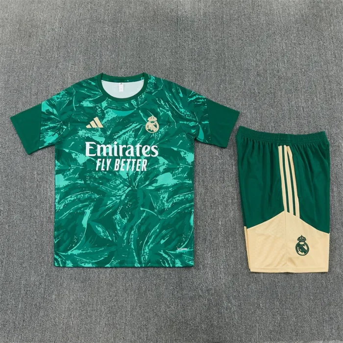 26/27 Real Madrid kids Short sleeve training suit green