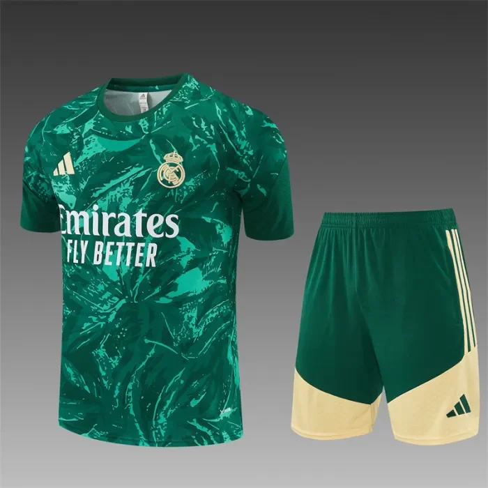 26/27 Real Madrid kids Short sleeve training suit green