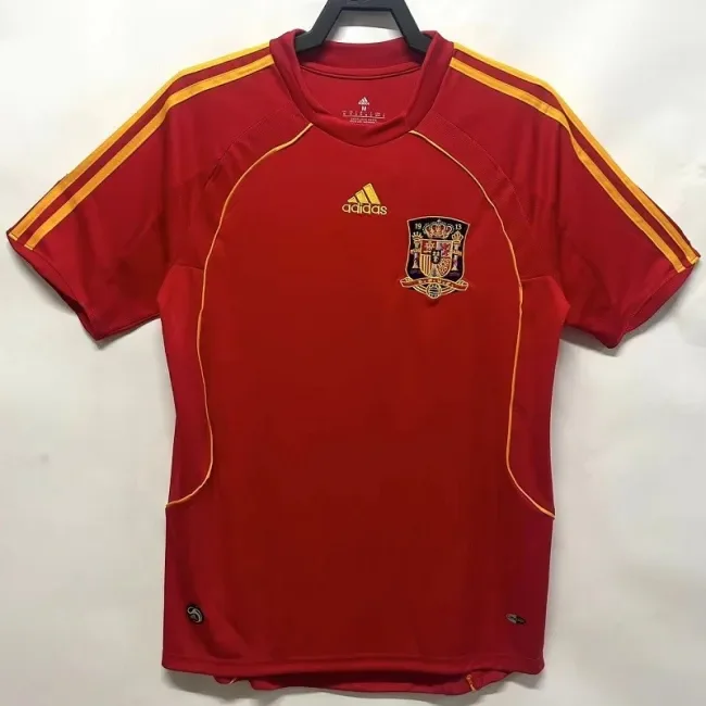 Retro Spain 2008 home football shirt
