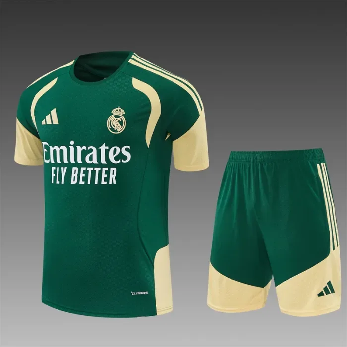 26/27 Real Madrid kids Short sleeve training suit green