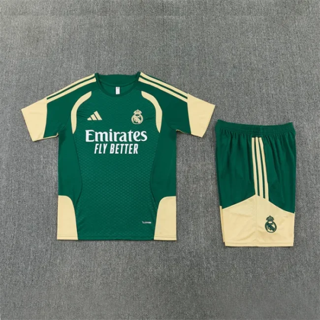 26/27 Real Madrid kids Short sleeve training suit green