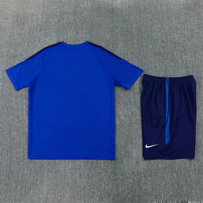 26/27 inter milan short sleeved Adult training kit blue