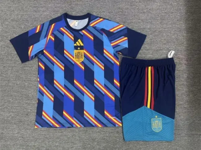 26/27 Spain short -sleeved training suit