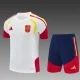 26/27 Spain kids short -sleeved training suit white