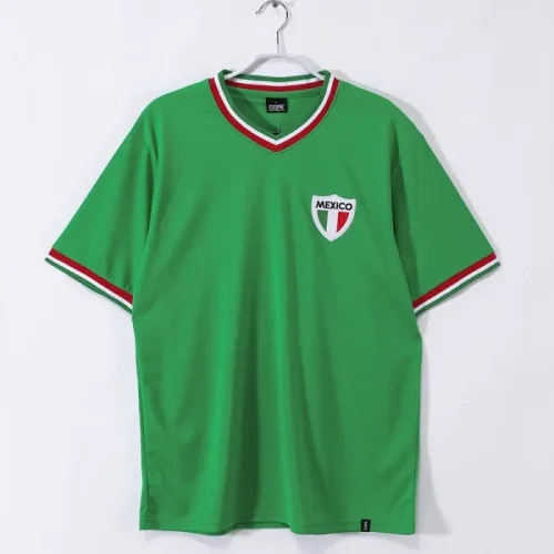 Retro 1970 Mexico home football Jersey